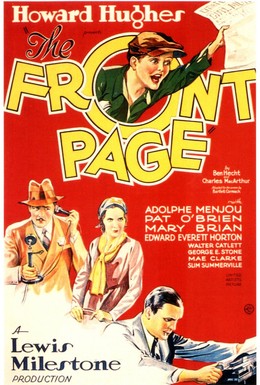 Постер фильма Первая полоса (1931)