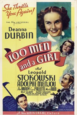 Постер фильма Сто мужчин и одна девушка (1937)