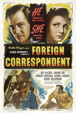 Постер фильма Иностранный корреспондент (1940)