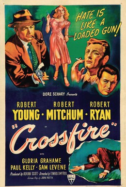 Постер фильма Перекрестный огонь (1947)
