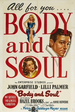 Постер фильма Тело и душа (1947)