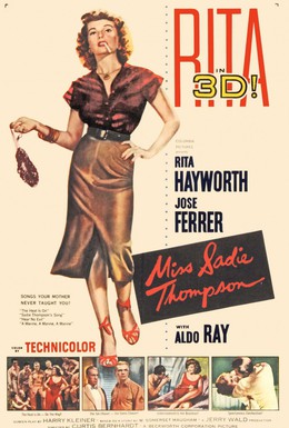 Постер фильма Мисс Сэди Томпсон (1953)