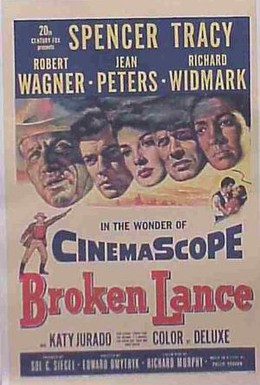 Постер фильма Сломанное копье (1954)