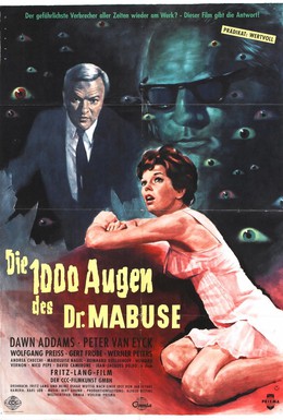Постер фильма 1000 глаз доктора Мабузе (1960)