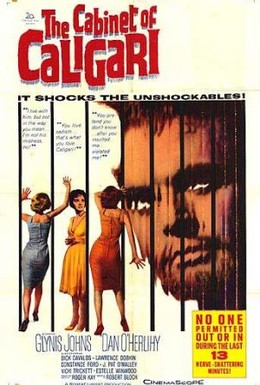 Постер фильма Кабинет доктора Калигари (1962)
