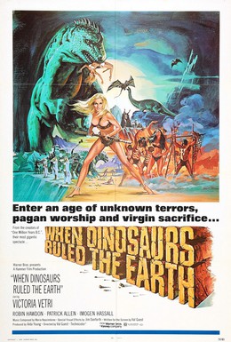 Постер фильма Когда на земле царили динозавры (1970)