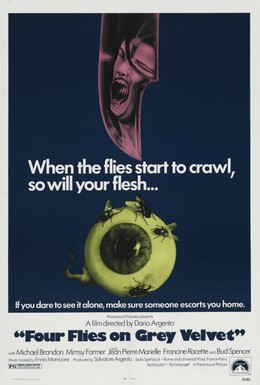 Постер фильма Четыре мухи на сером бархате (1971)