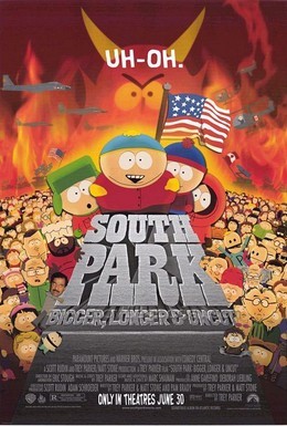 Постер фильма Южный Парк: Большой, длинный, необрезанный (1999)