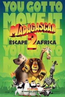 Постер фильма Мадагаскар 2 (2008)