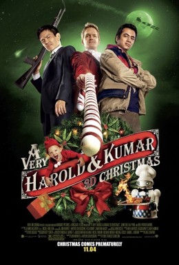 Постер фильма Убойное Рождество Гарольда и Кумара (2011)