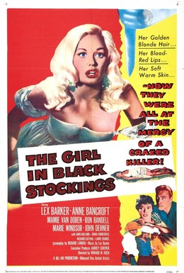 Постер фильма Девушка в черных чулках (1957)