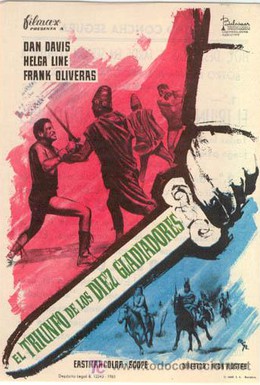 Постер фильма Триумф десяти гладиаторов (1964)