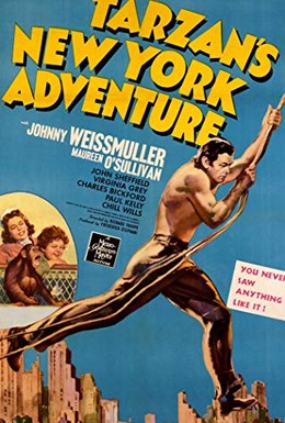 Постер фильма Приключения Тарзана в Нью-Йорке (1942)