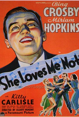 Постер фильма Она меня не любит (1934)