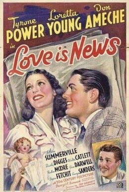 Постер фильма Любовь – это новости (1937)