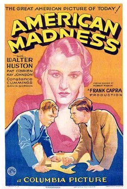 Постер фильма Американское безумие (1932)
