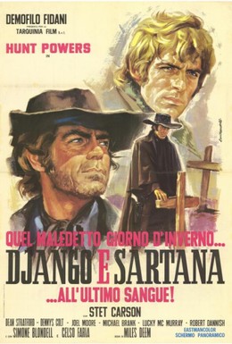 Постер фильма Один проклятый день в аду... Джанго встречает Сартану (1970)