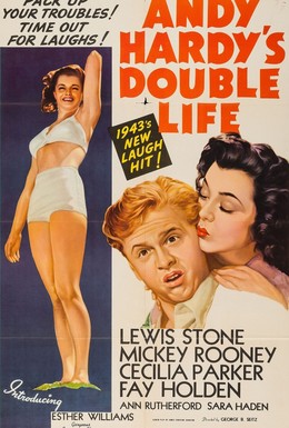 Постер фильма Двойная жизнь Энди Харди (1942)