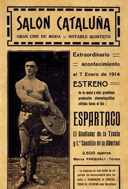 Постер фильма Спартак (1913)
