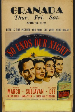 Постер фильма Так кончается наша ночь (1941)