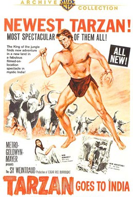 Постер фильма Тарзан едет в Индию (1962)