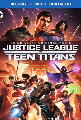 Постер фильма Лига Справедливости против Юных Титанов (2016)