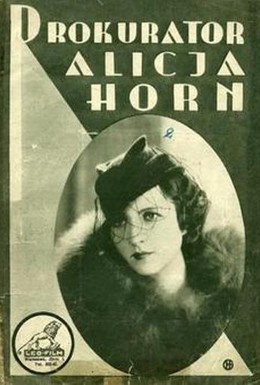 Постер фильма Прокурор Алиция Хорн (1933)
