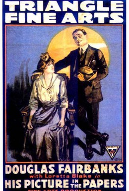 Постер фильма Его фотография в газетах (1916)