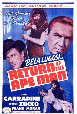 Постер фильма Возвращение человека-обезьяны (1944)